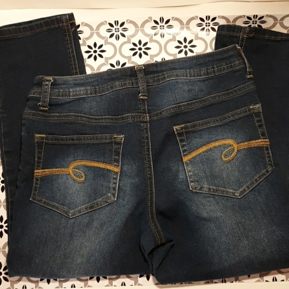 Justice 10 1/2 denim jeans great condition - Picture 1 of 2